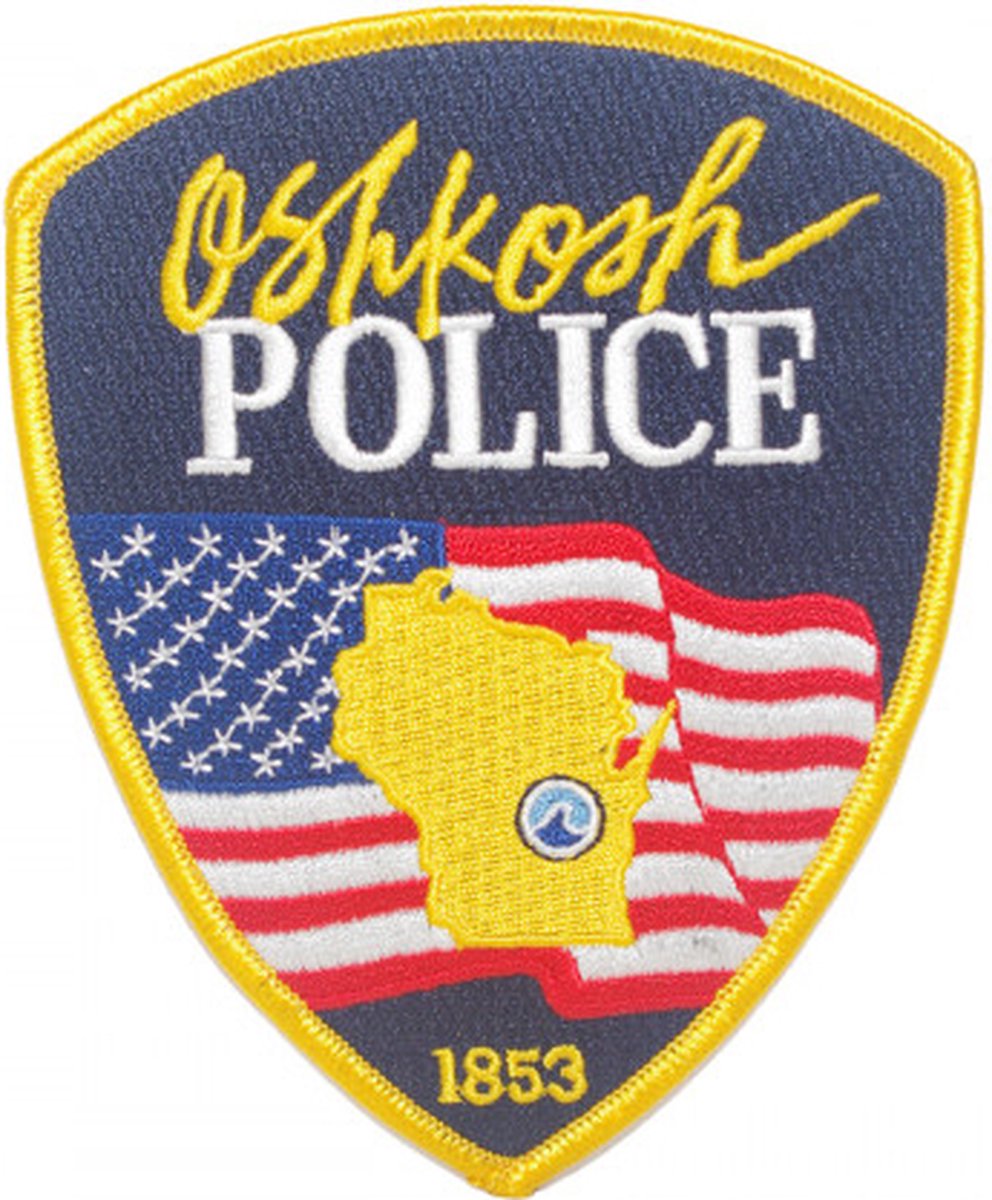 Oshkosh Police geborduurde patch embleem | Opnaai